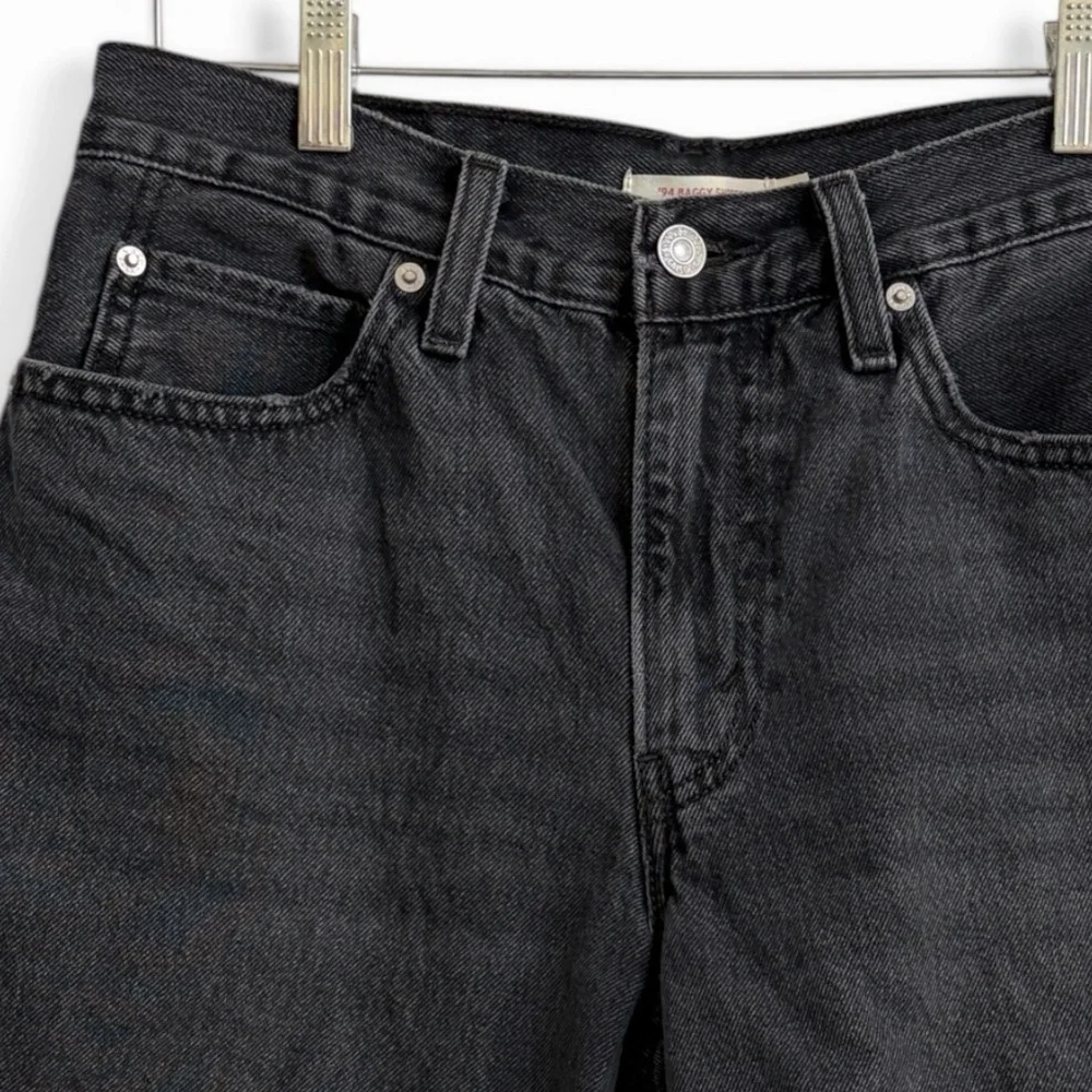 Levi’s 94 Baggy Shorts — Black Washed Denim Size 29 - Picture 2 of 7